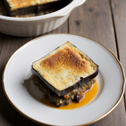 Moussaka (Vegetarian Eggplant & Cheese recipe image