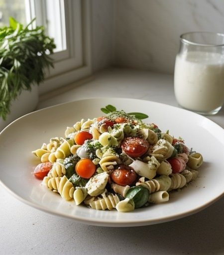 Mozzarella Pasta Salad recipe image