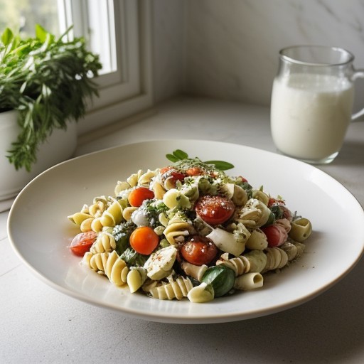 Mozzarella Pasta Salad recipe image