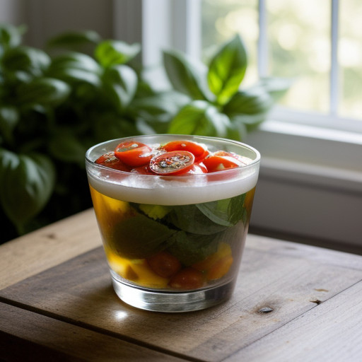 Mozzarella~ Tomato & Basil Salad recipe image