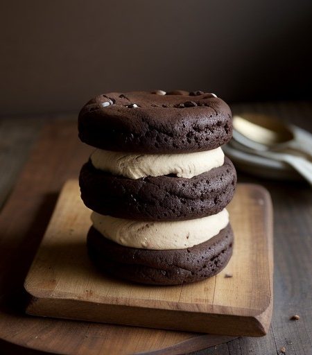 Mr. Lou's Chocolate Brownie and Coffee Ice Cream Sandwich recipe image
