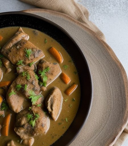 Mr. Food's Chicken Fricassee- 11/3/95 recipe image