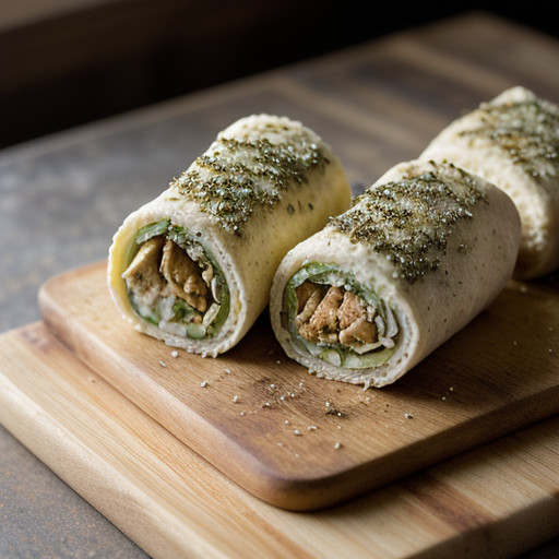 Mr. Food's Chicken Kiev Roll-Ups- 10/27/95 recipe image