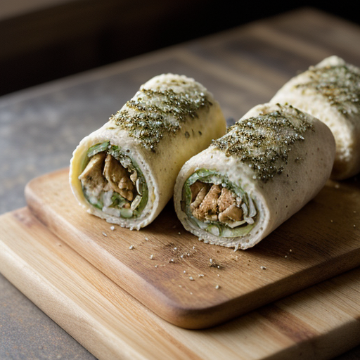 Mr. Food's Chicken Kiev Roll-Ups- 10/27/95 recipe image