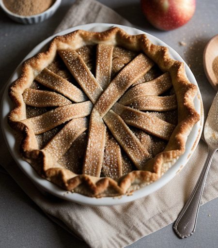 Mr. Food's Grated Apple Pie recipe image