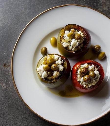Mr. Food's Greek-Flavored Stuffed Tomatoes recipe image