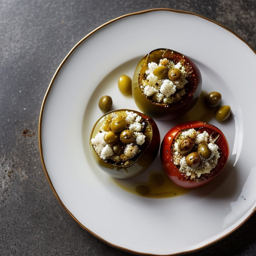 Mr. Food's Greek-Flavored Stuffed Tomatoes recipe image