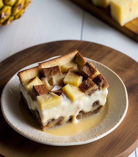 Mr. Food's Pia Colada Bread Pudding recipe image