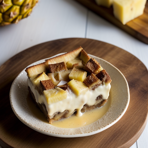 Mr. Food's Pia Colada Bread Pudding recipe image