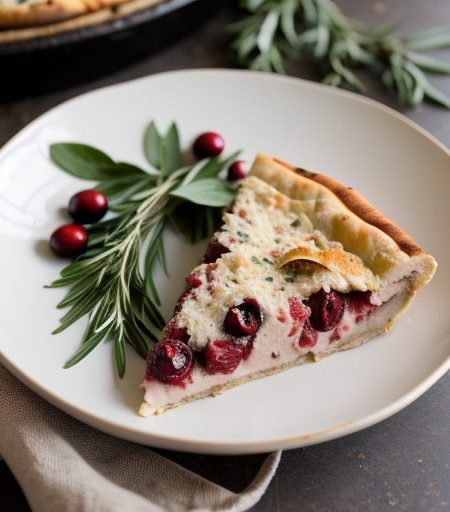 Mr. Food's Stuffed Turkey & Cranberry Pizza recipe image