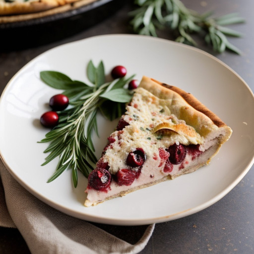 Mr. Food's Stuffed Turkey & Cranberry Pizza recipe image