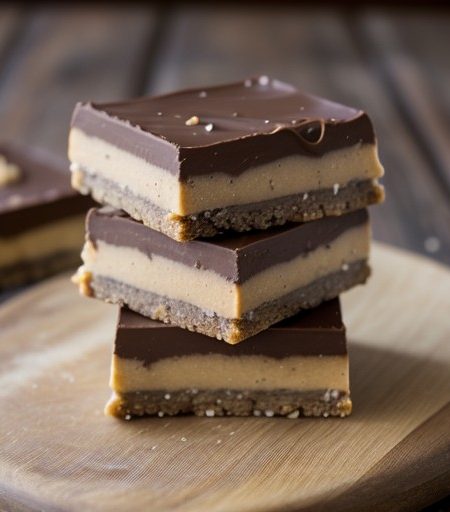 Mrs. Field's Creamy Peanut Butter Chocolate Bars recipe image