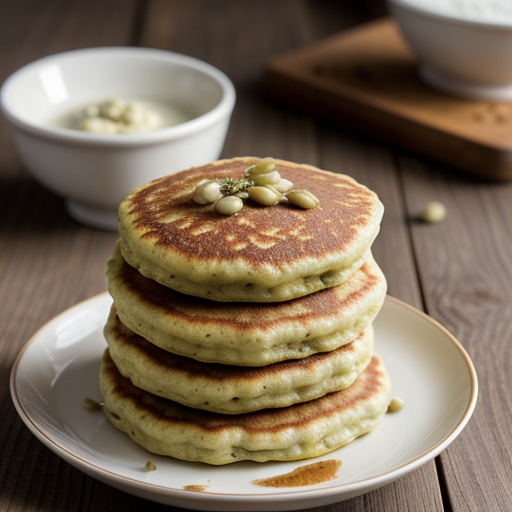 Mung Bean Pancakes - Bindae Duk * recipe image