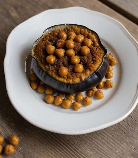Musakka'a (Baked Eggplant~ Tomato & Chick Pea recipe image