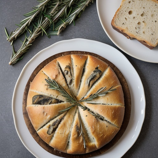 Mushroom~ Anchovy & Rosemary Focaccia recipe image