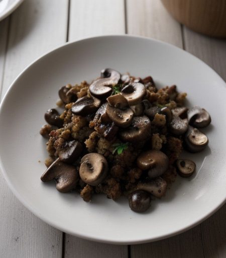Mushroom Bacon Stuffing recipe image