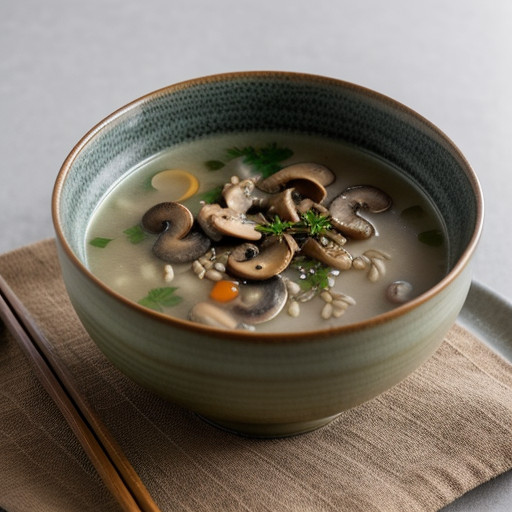 Mushroom & Barley Miso Soup recipe image