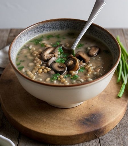 Mushroom & Barley Soup recipe image