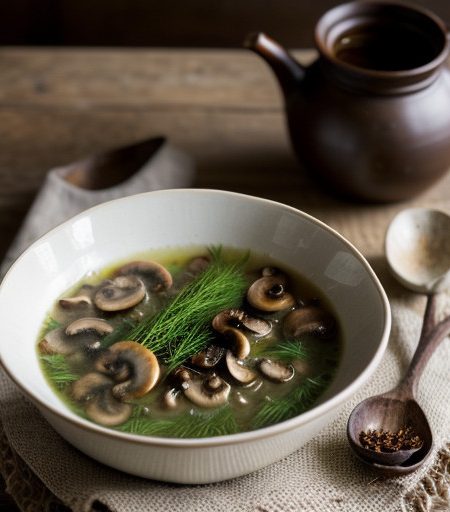 Mushroom-Barley Soup - Country Living recipe image
