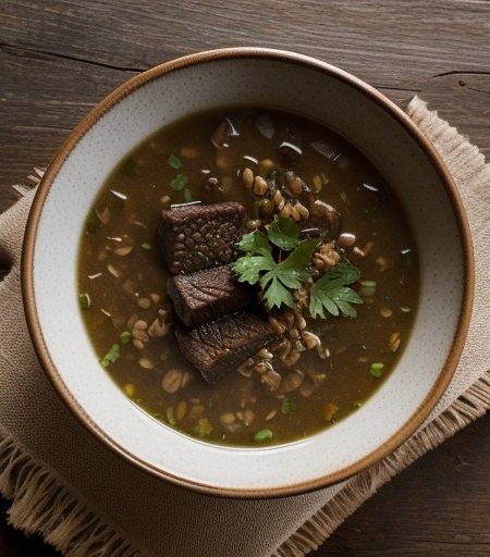 Mushroom Barley Soup W/ Short Ribs recipe image