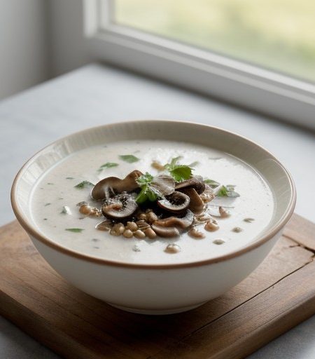 Mushroom-Barley Soup  recipe image