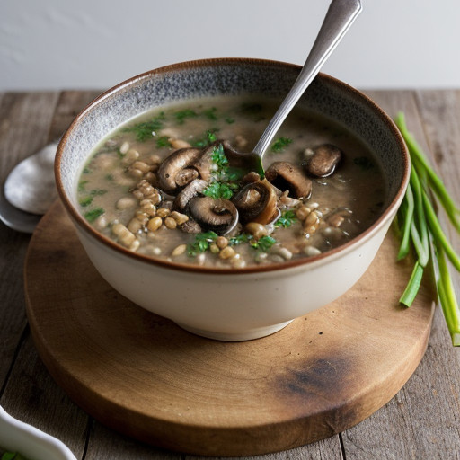 Mushroom & Barley Soup recipe image