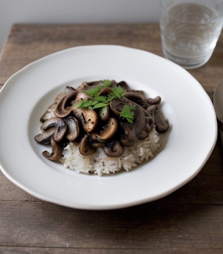 Mushroom Brunch Rice recipe image