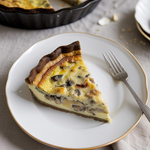 Mushroom Crust Quiche (Pjs recipe image
