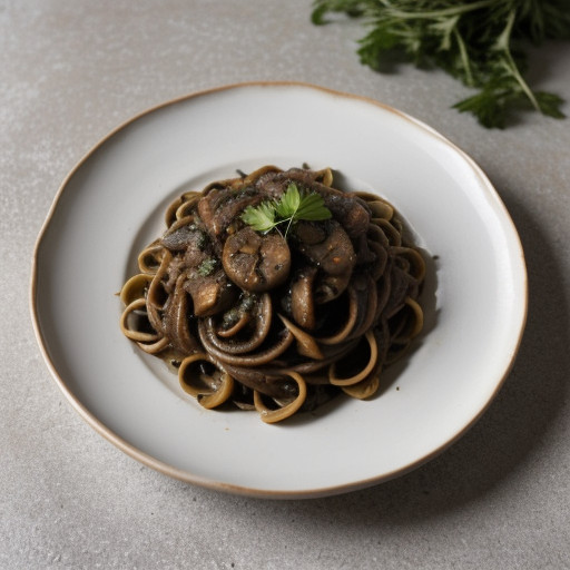 Mushroom Marinara for Fusilli Pasta recipe image