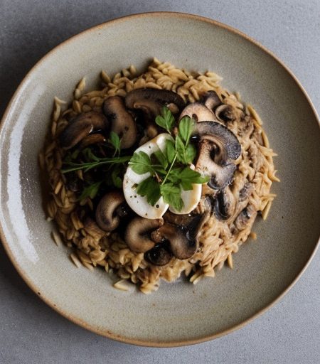 Mushroom Orzo recipe image