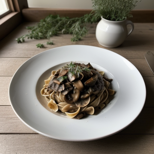 Mushroom Pasta recipe image