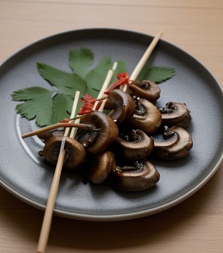 Mushroom Satay (Satay Het Hom recipe image
