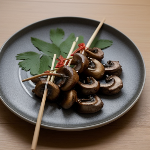 Mushroom Satay (Satay Het Hom recipe image