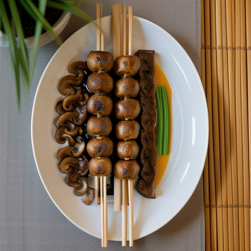 Mushroom Satay (Satay Het Hom recipe image