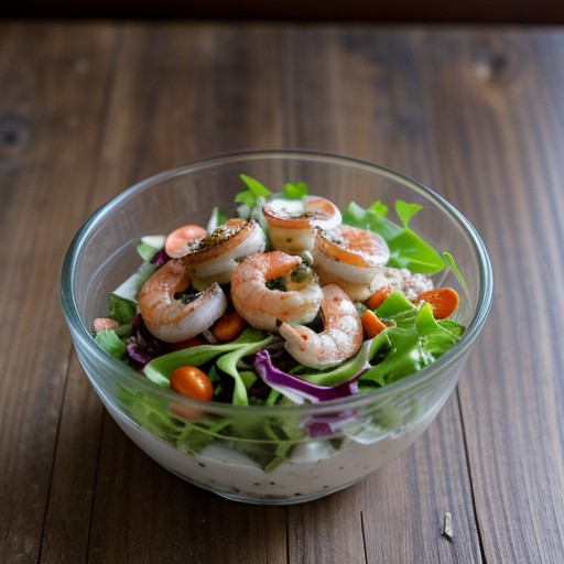 Mushroom Shrimp Salad recipe image