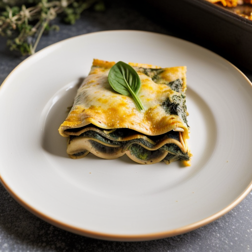 Mushroom & Spinach Lasagna recipe image