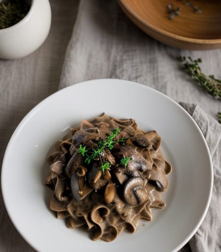 Mushroom Stroganoff recipe image
