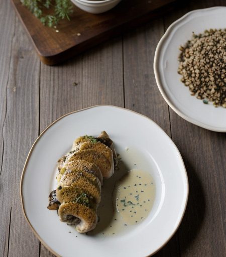 Mushroom Stuffed Chicken Breasts recipe image