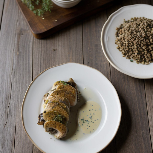 Mushroom Stuffed Chicken Breasts recipe image