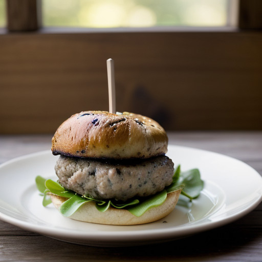 Mushroom-Stuffed Pork Burgers recipe image