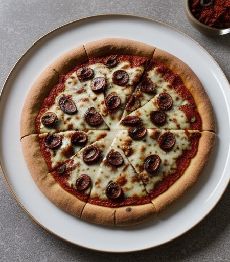 Mushroom & Sun-Dried Tomato Pizza recipe image