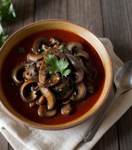 Mushroom & Tomato Sauce recipe image