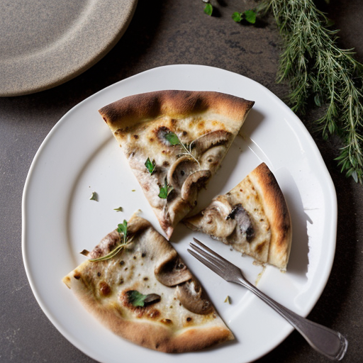 Mushroom Turkey & Swiss Cheese Pizza recipe image