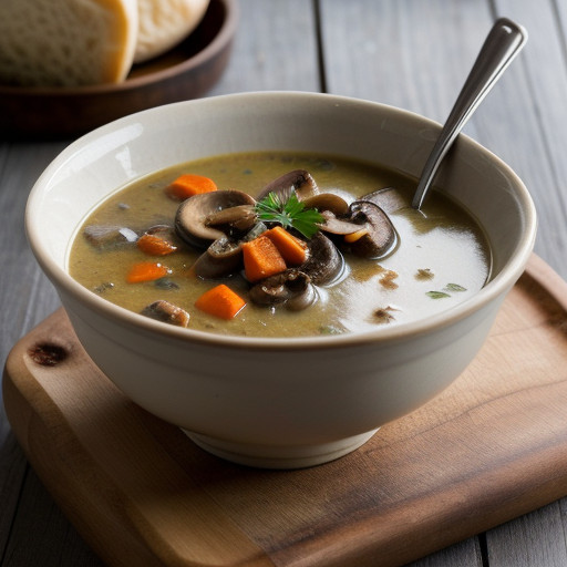 Mushroom Vegetable Soup recipe image