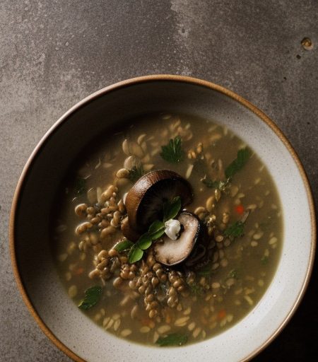 Mushroom and Barley Soup recipe image