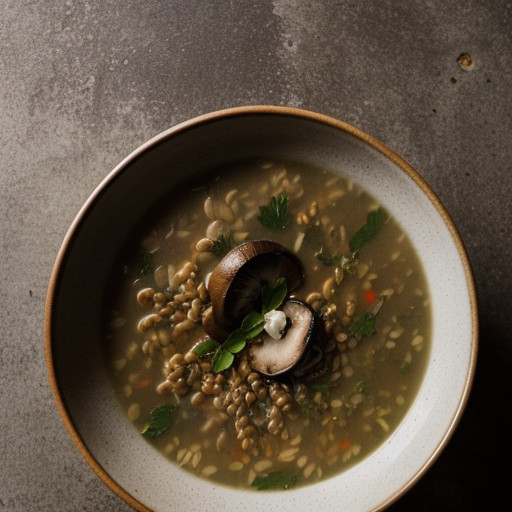 Mushroom and Barley Soup recipe image