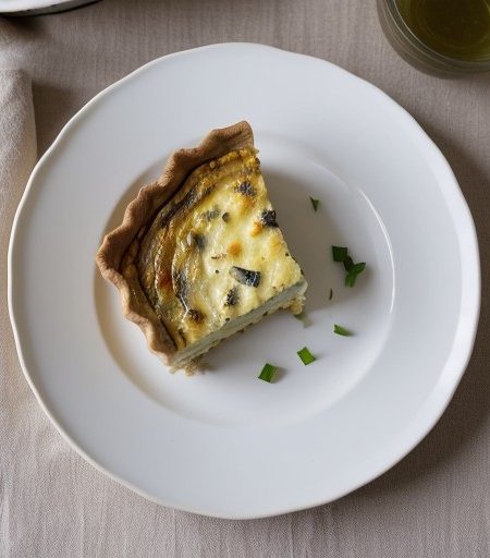 Mushroom and Leek Quiche recipe image