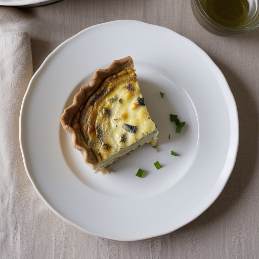 Mushroom and Leek Quiche recipe image