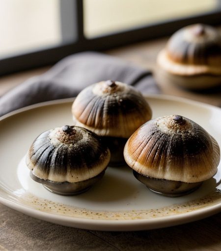 Mushrooms Stuffed With Escargot recipe image