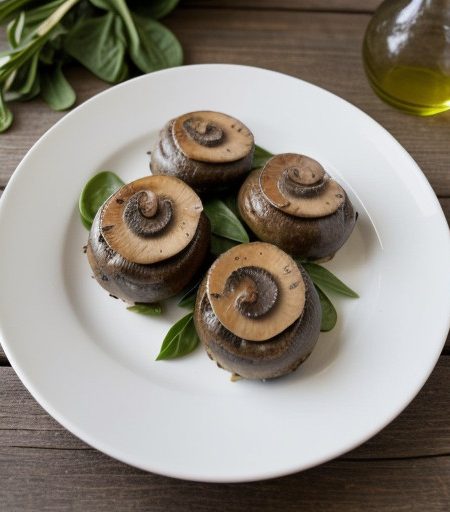 Mushrooms Stuffed With Spinach & Ham recipe image